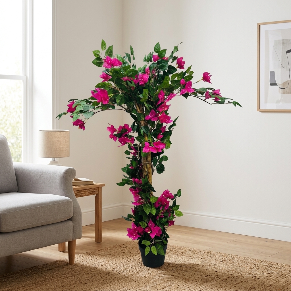 Artificial Pink Bougainvillea Tree 130cm detail 2