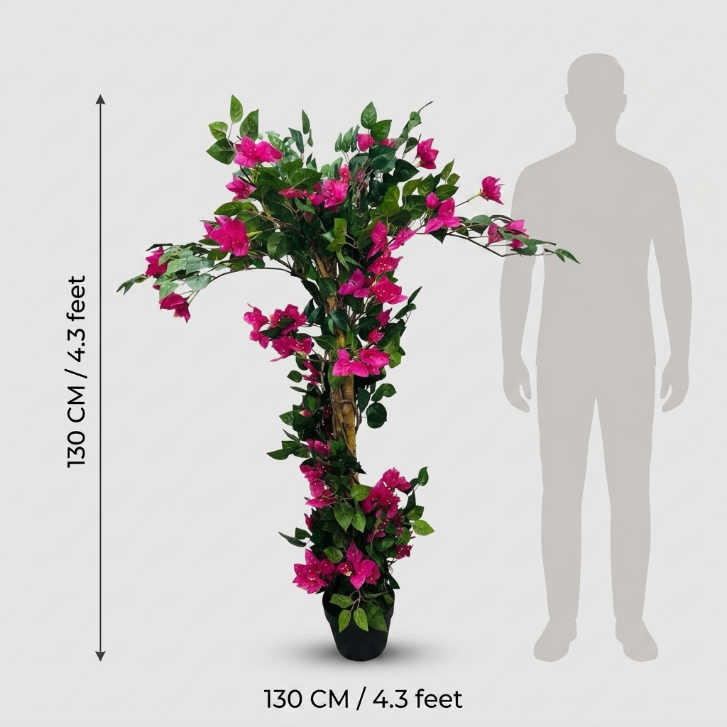 Artificial Pink Bougainvillea Tree 130cm detail 3