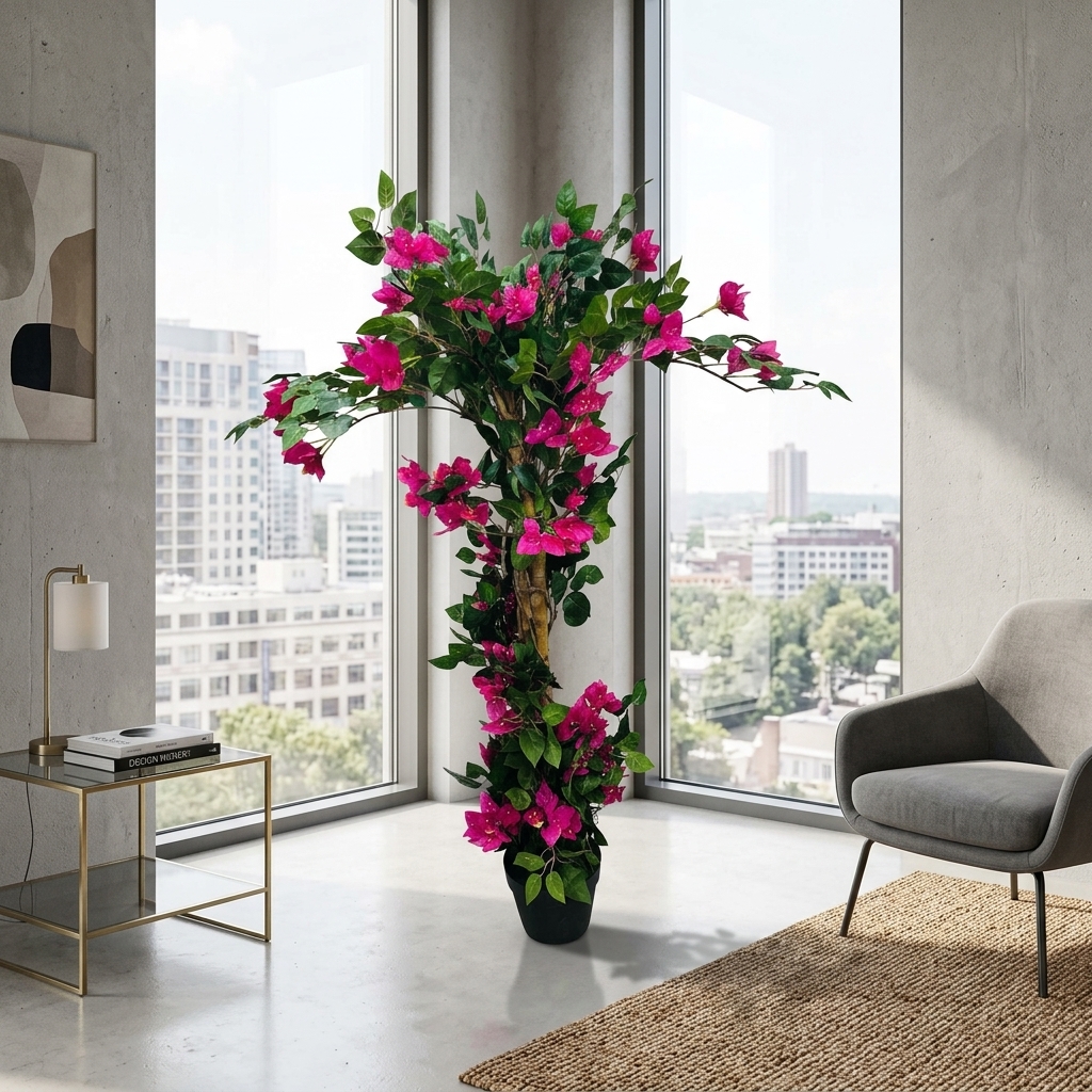 Artificial Pink Bougainvillea Tree 130cm detail 4