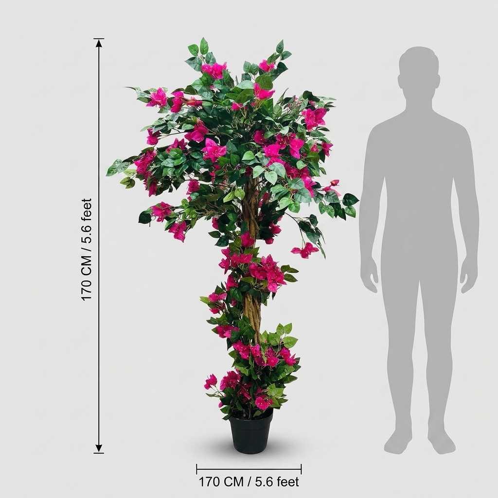 Artificial Pink Bougainvillea Tree 170cm detail 3