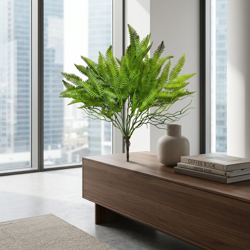 Faux Olive Leaf Bush 35cm detail 4