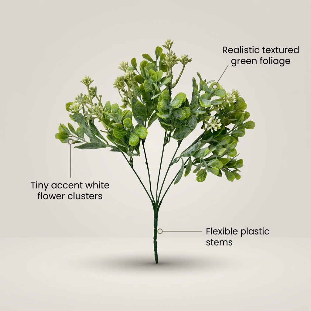 Premium Artificial Leaf Bunch 55cm detail 5