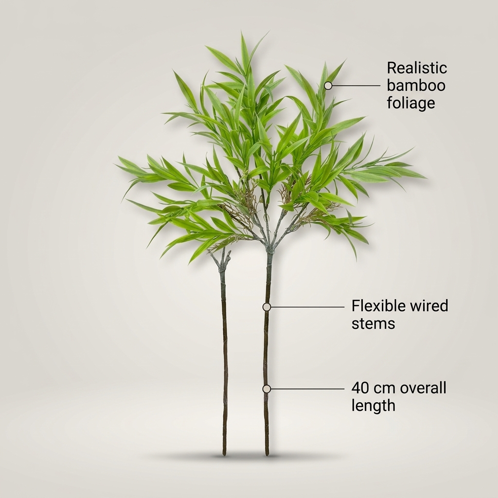 Artificial Eucalyptus Greenery Bunch 35cm detail 5