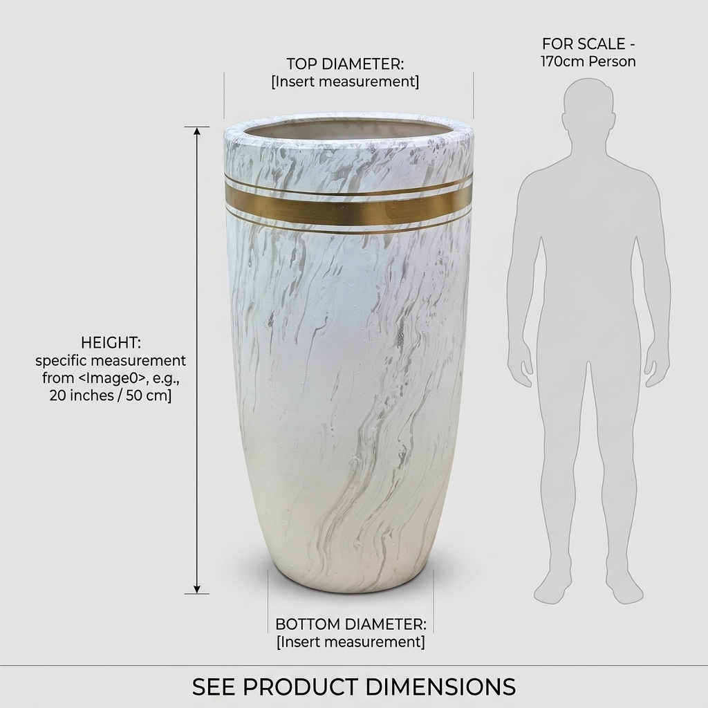 CP01 Classic Ceramic Pot 60cm detail 3