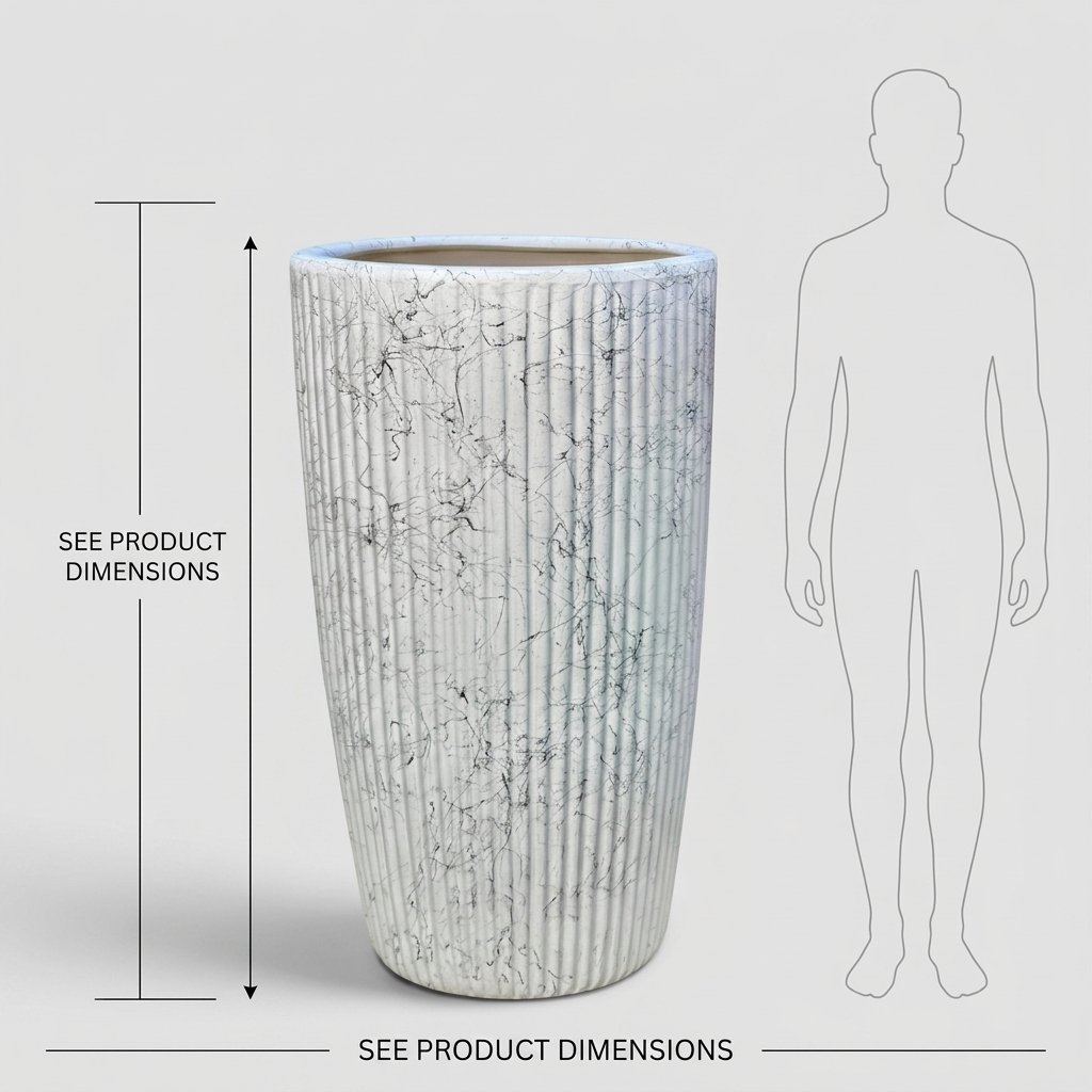 CP04 Luxury 60cm Ceramic Garden Pot detail 3