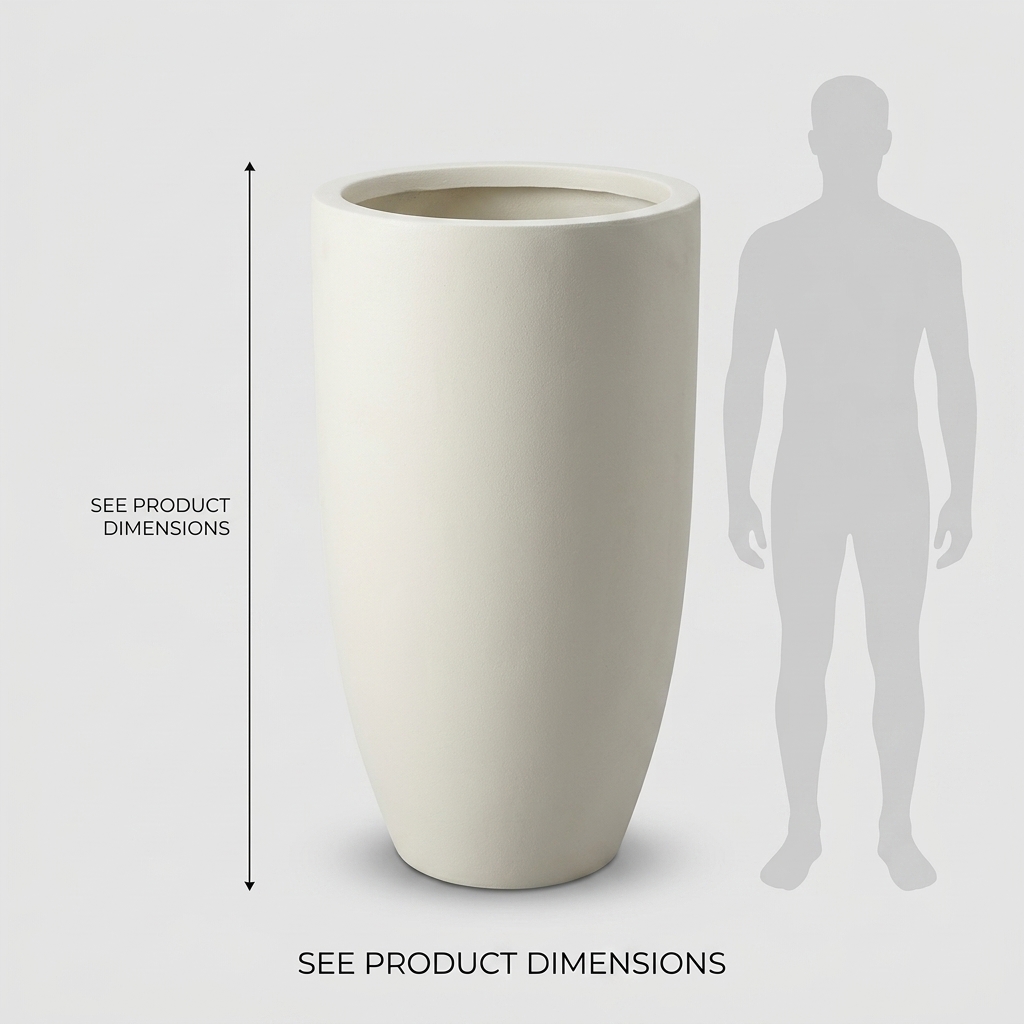 Modern Tapered Fiber Pot CP115 detail 3