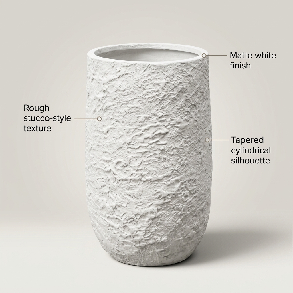 Square Fiber Pot Set of 3 CP118 detail 5