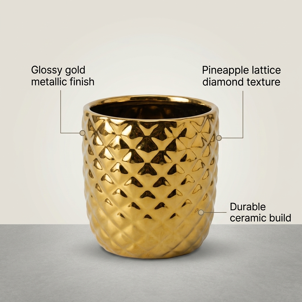 Artisanal Glazed Ceramic Pot CP166 detail 5