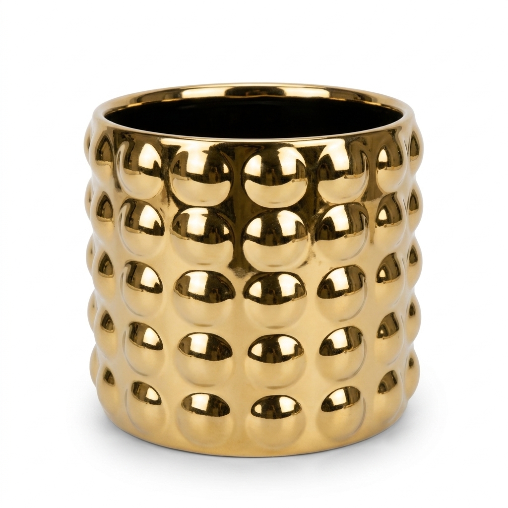 Compact Cylindrical Ceramic Pot