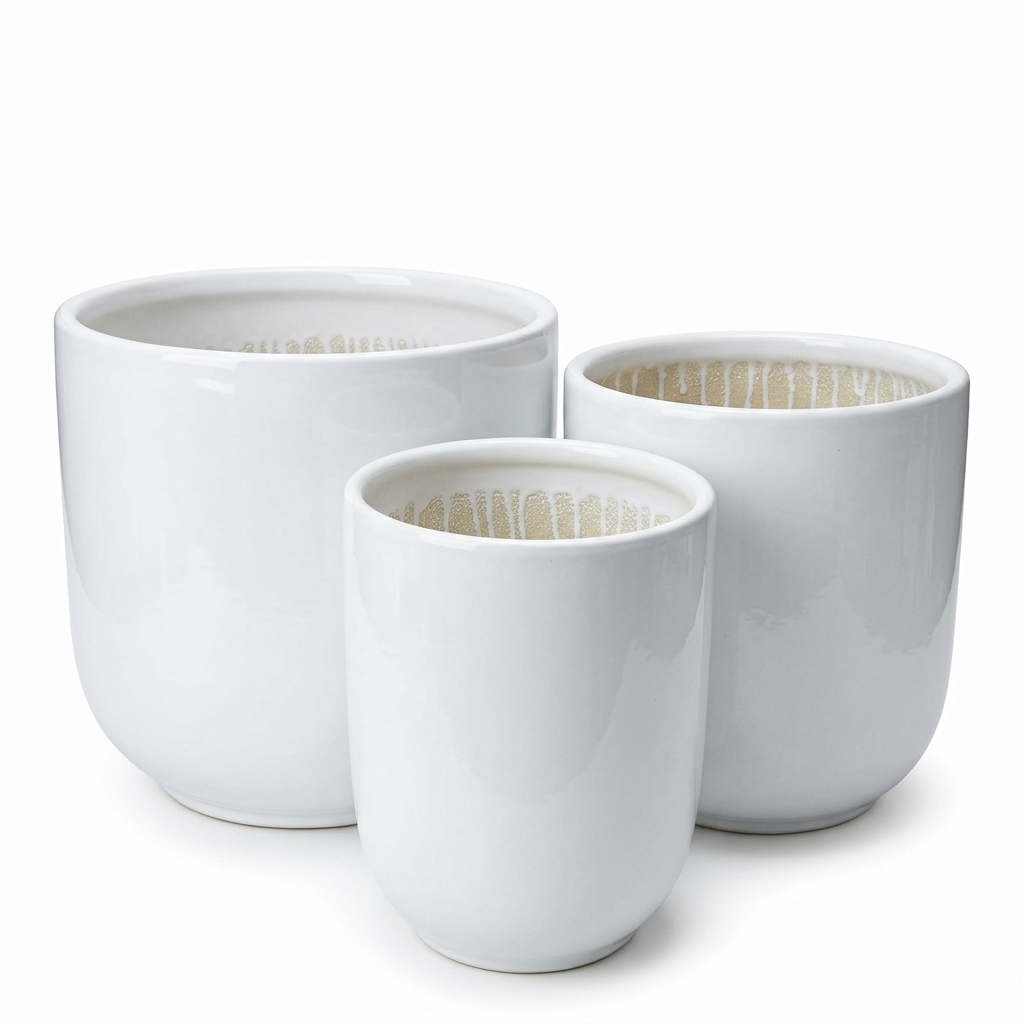 CP19 Cubic Modern Ceramic Pot Set