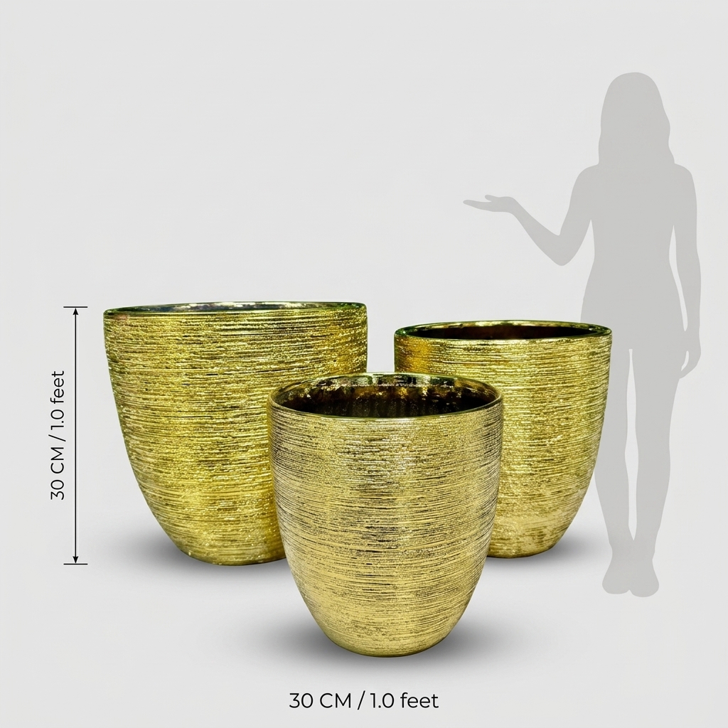 Contemporary Round Ceramic Pot CP211 detail 3