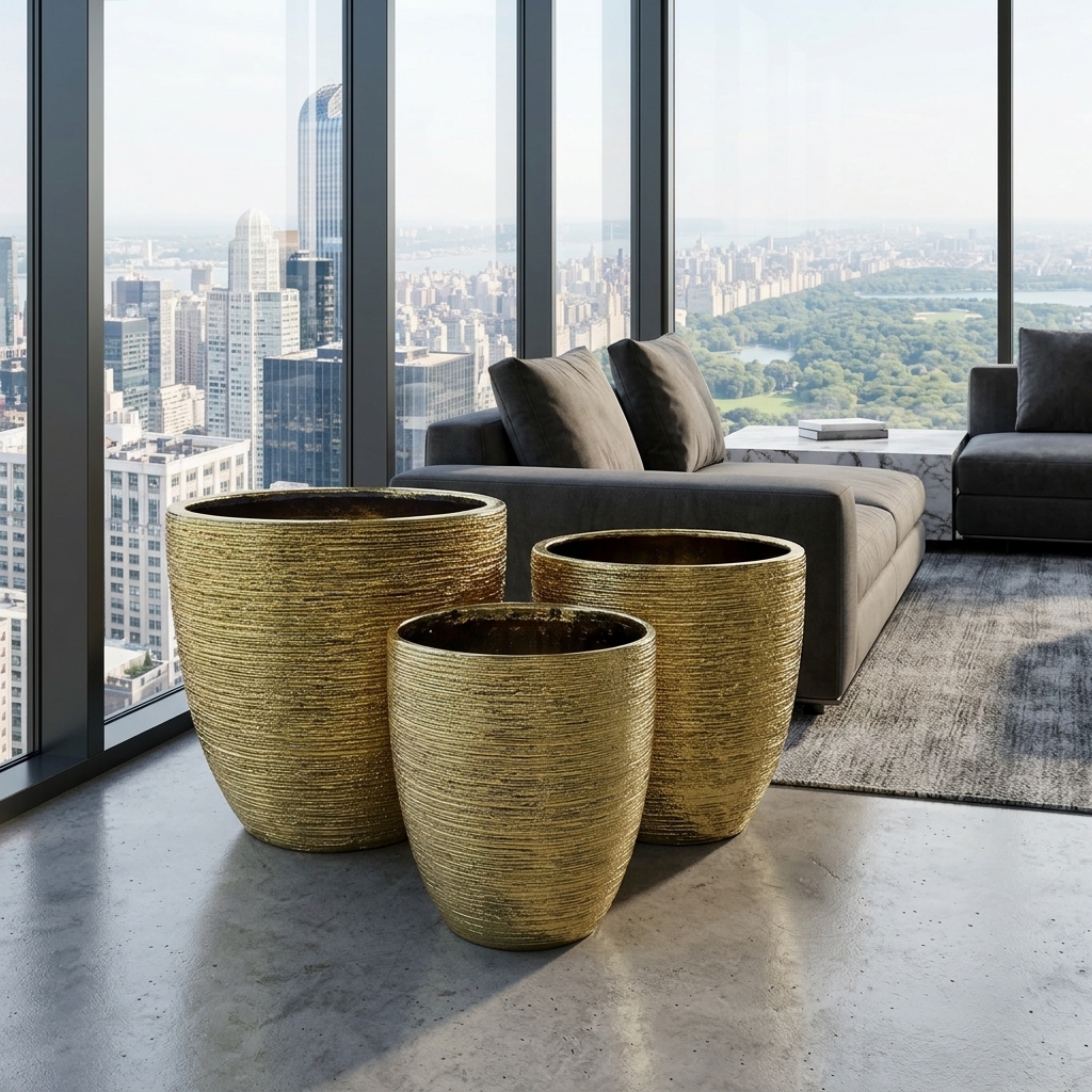 Contemporary Round Ceramic Pot CP211 detail 4