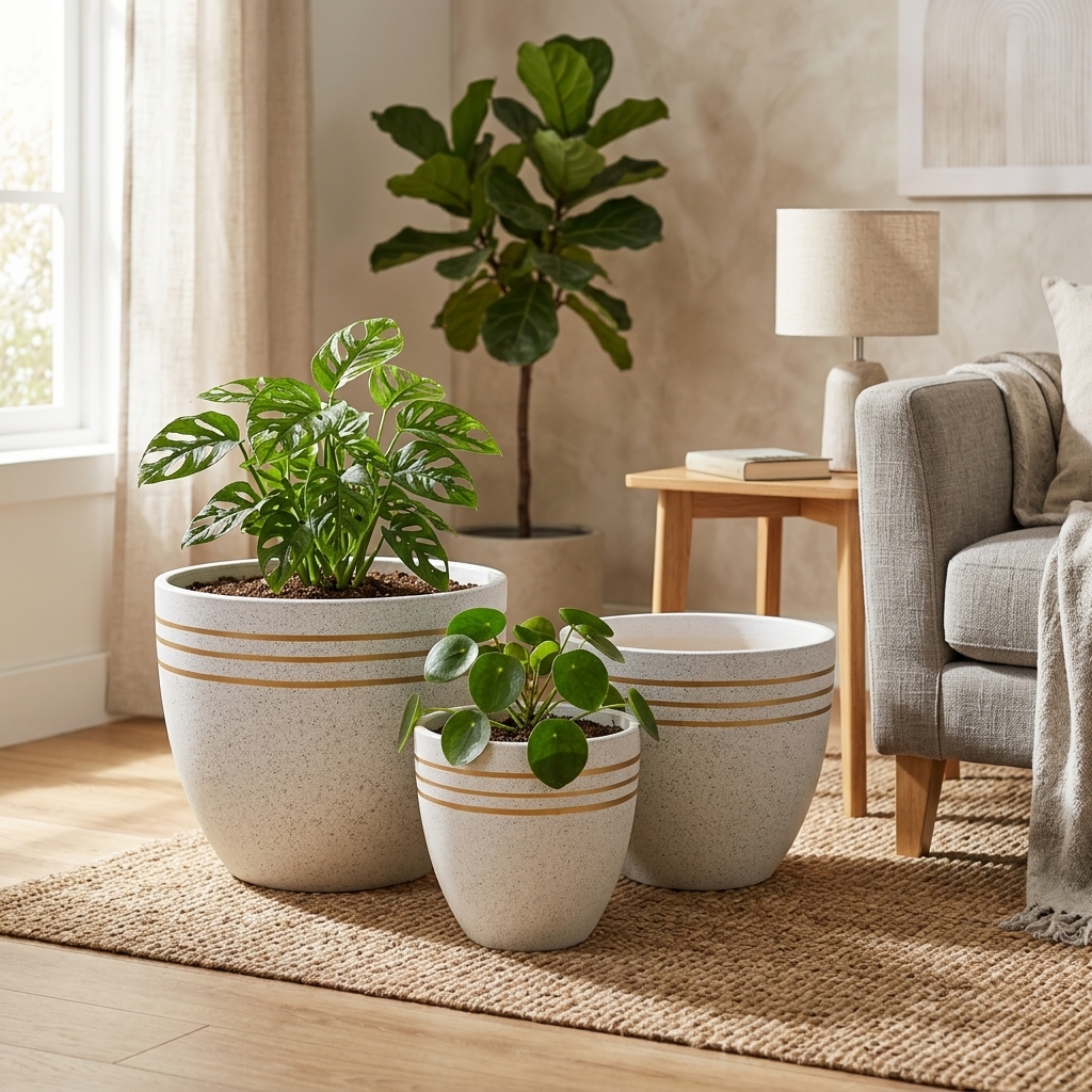 CP224 Trio Nested Ceramic Pot Set detail 2