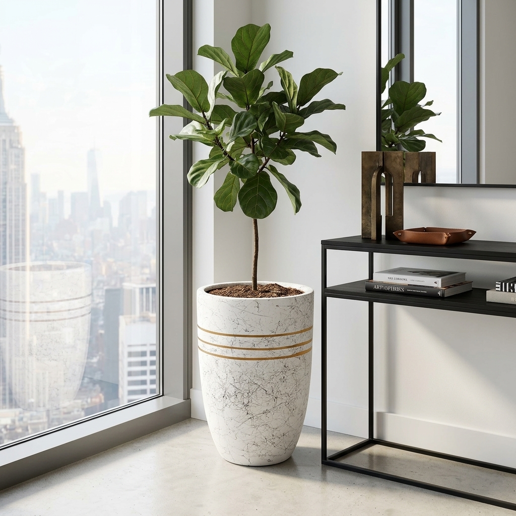 CP28 Premium Ceramic Planter Pot detail 4