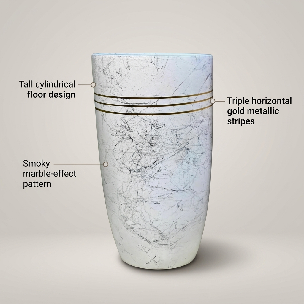 CP31 Modern Ceramic Planter 60cm detail 5