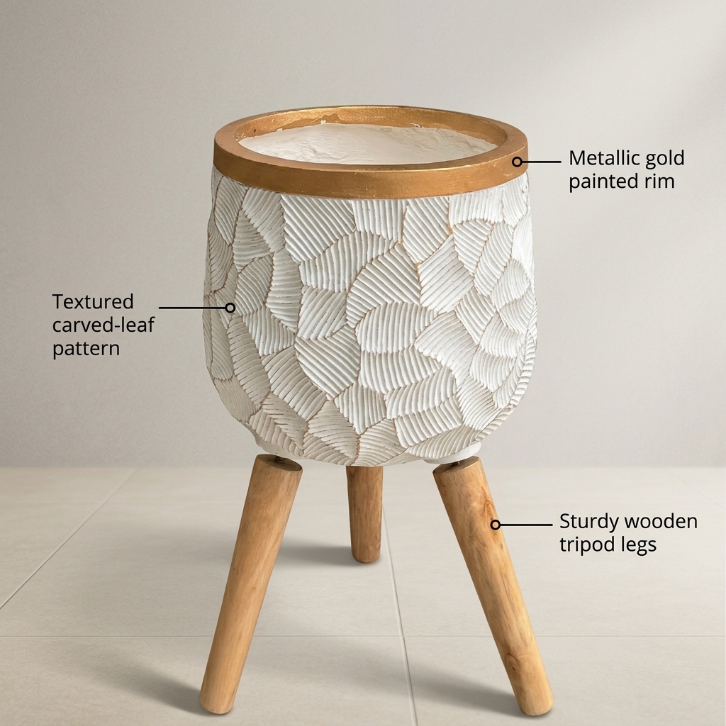 CP39 Low Square Fiber Pot detail 5