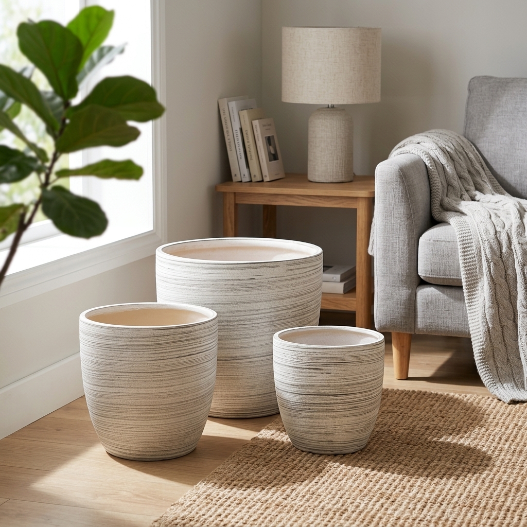 CP652 Classic Cube Ceramic Pot detail 2