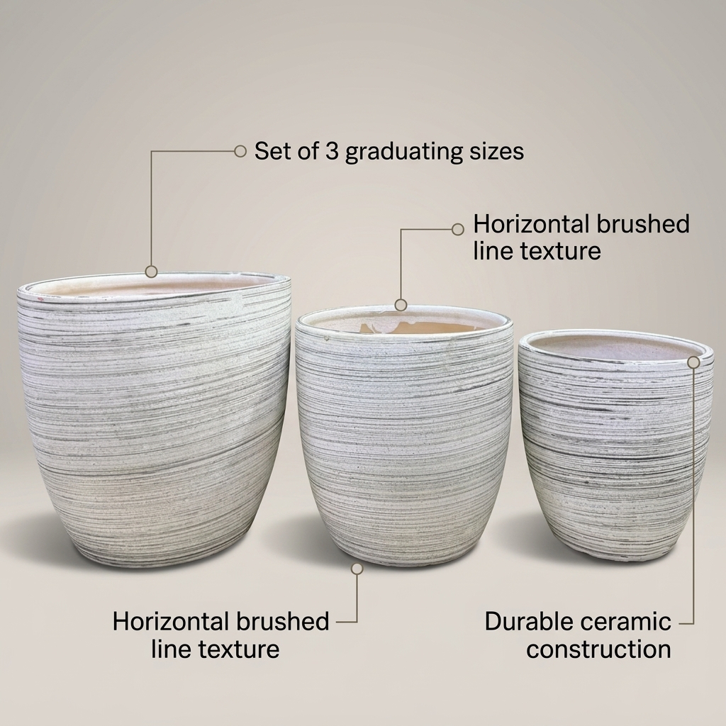 CP652 Classic Cube Ceramic Pot detail 5