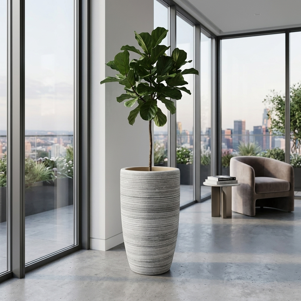 CP70 Classic Ceramic Plant Pot detail 4