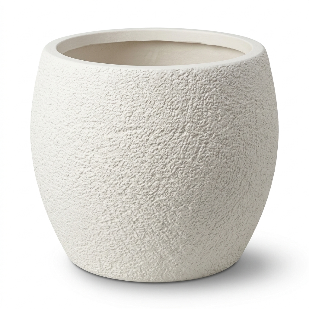 CP81-1 Square Fiber Clay Planter Pot