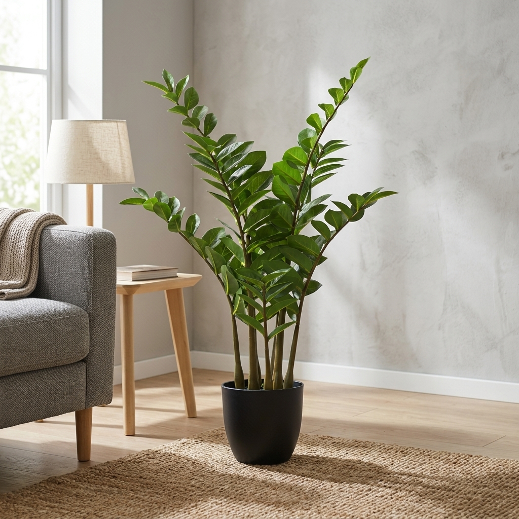 Deluxe Mixed Green Artificial Plant 75cm detail 2