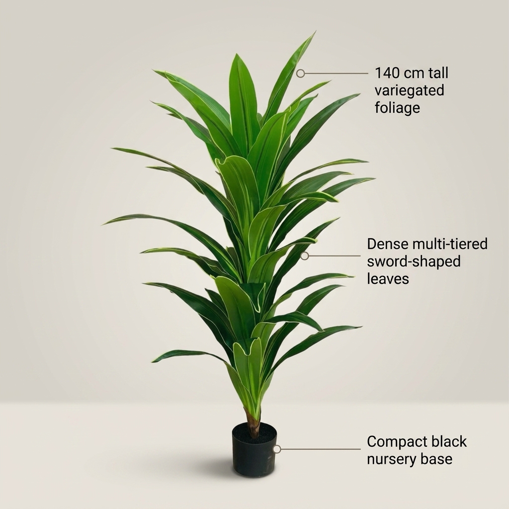 Artificial Dracaena Tree 140cm detail 5
