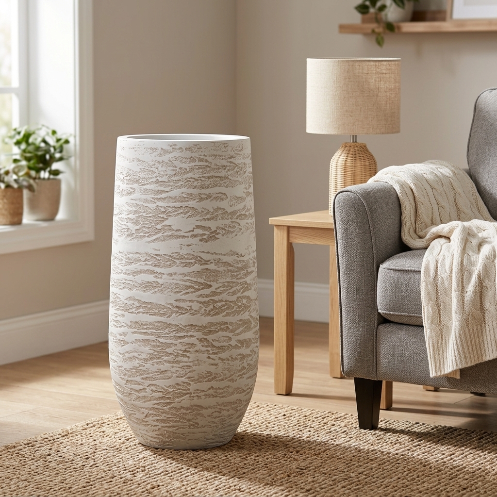 Tapered Tall Fiber Pot FVC14 detail 2