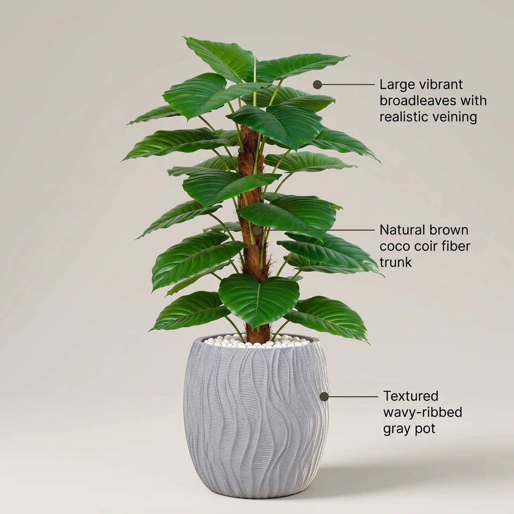 Bespoke Tropical Monstera Feature detail 5