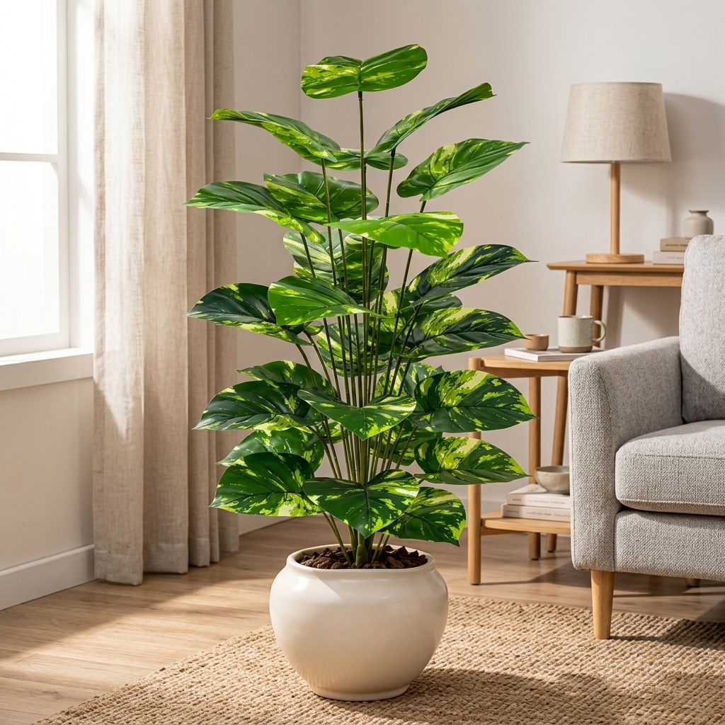 Tailored Faux Ficus Lyrata Tree detail 2
