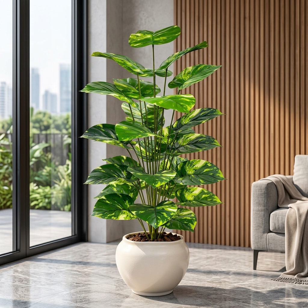 Tailored Faux Ficus Lyrata Tree detail 4