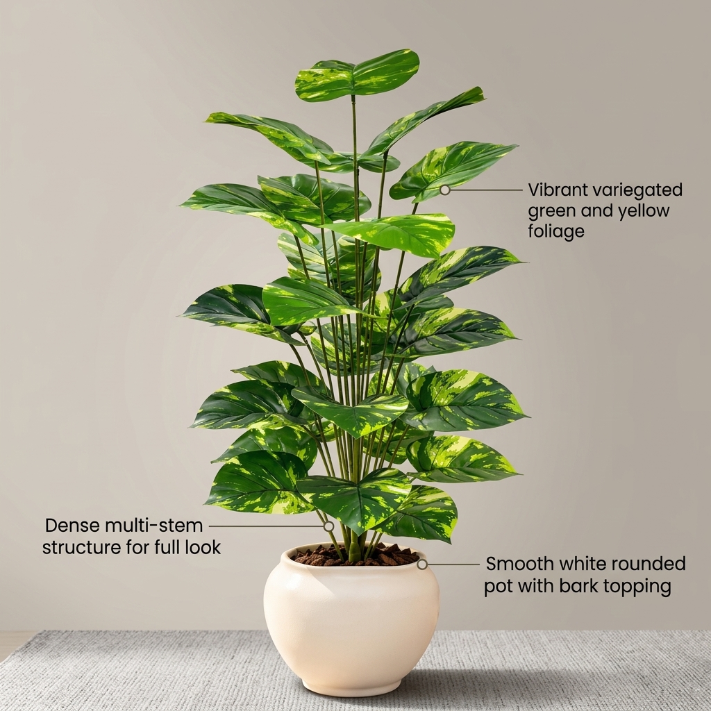 Tailored Faux Ficus Lyrata Tree detail 5