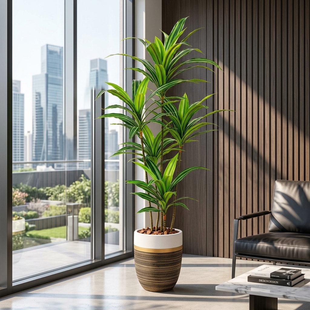 Custom Artificial Ficus & Olive Tree detail 4