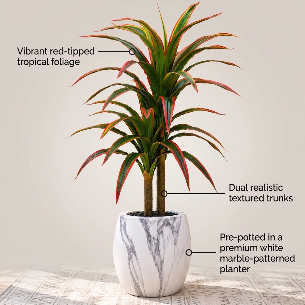 Custom Artificial Tropical Planter detail 5