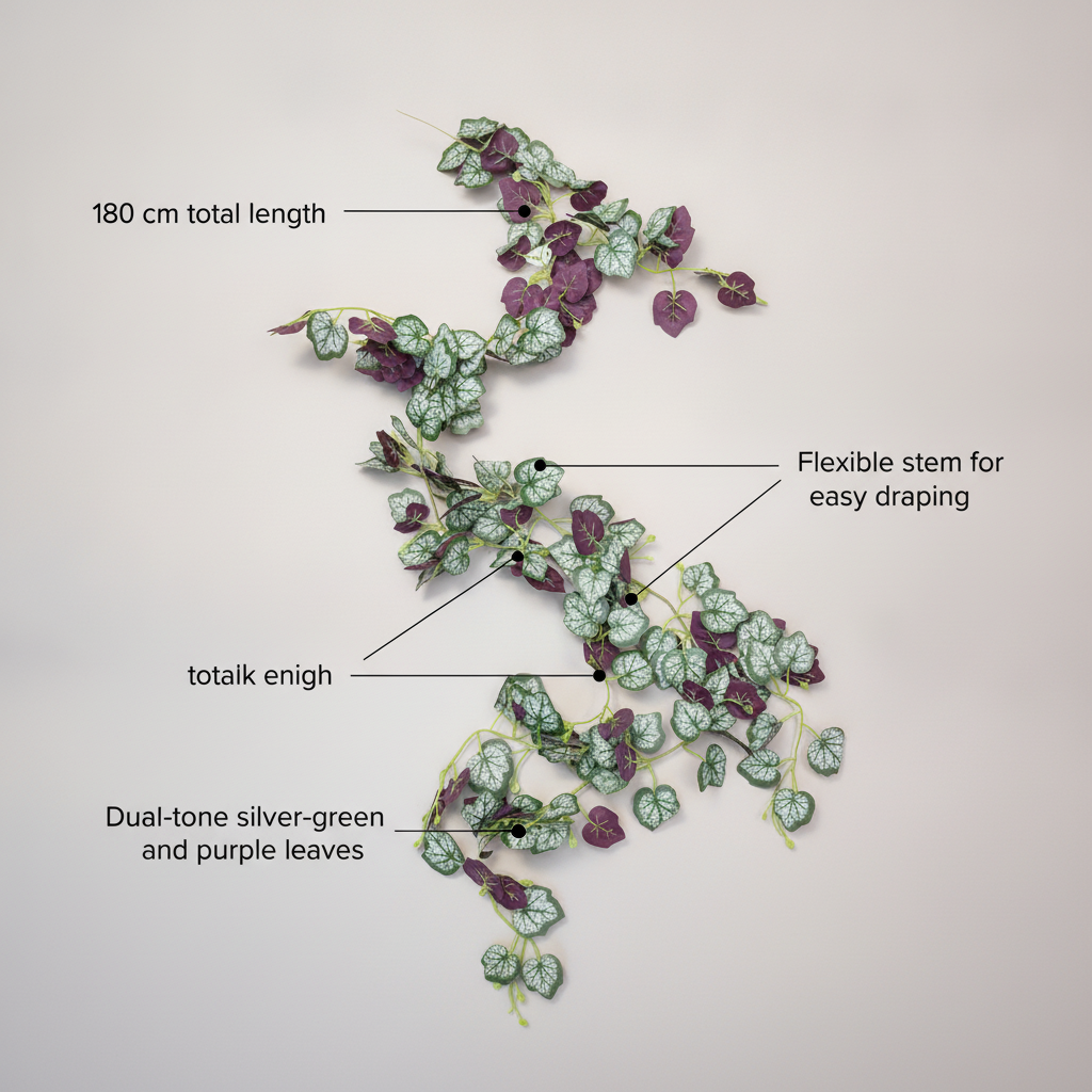 Artificial Pothos Trailing Vine 100cm detail 5