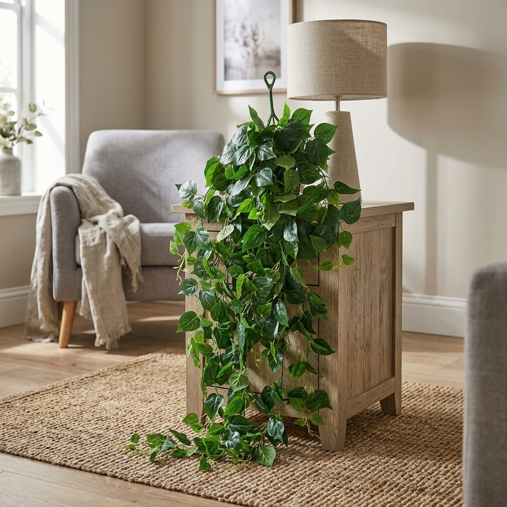 Artificial Hanging Eucalyptus Bush 100cm detail 2