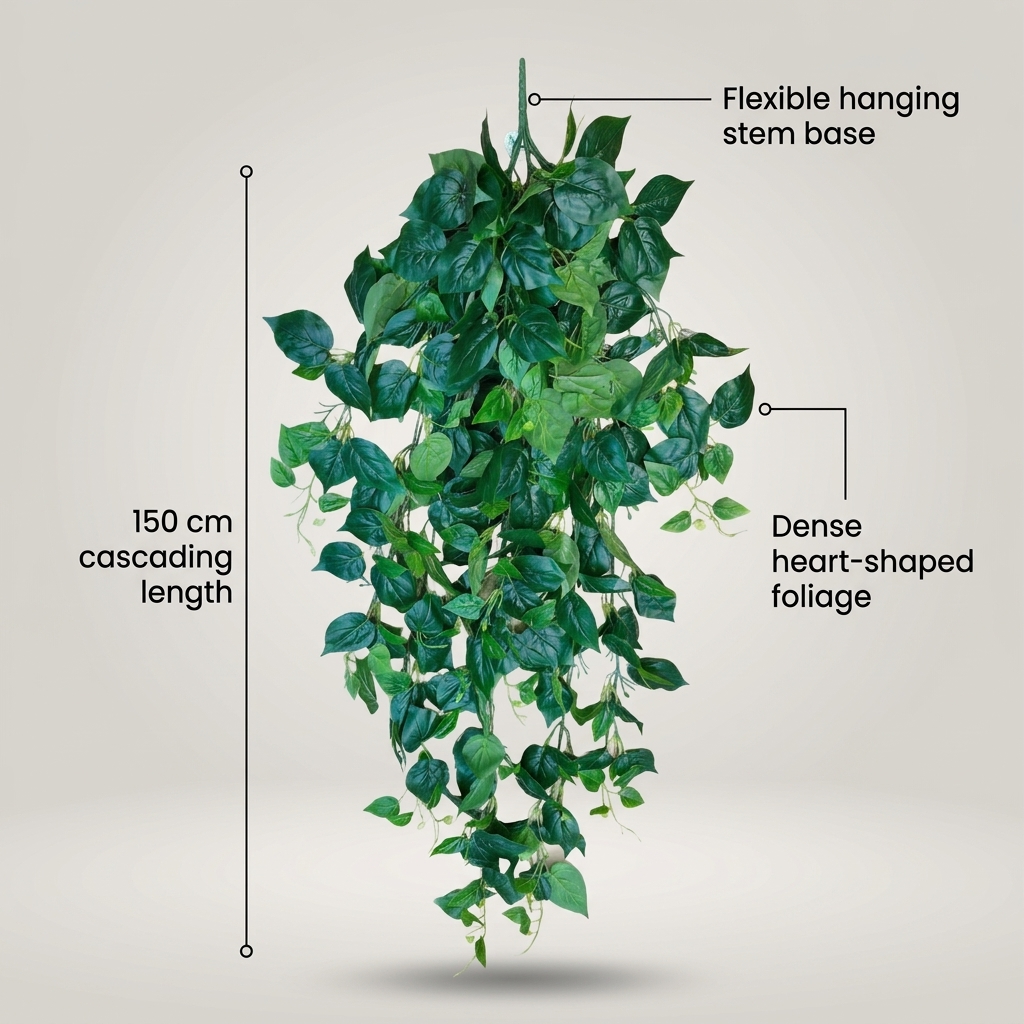 Artificial Hanging Eucalyptus Bush 100cm detail 5