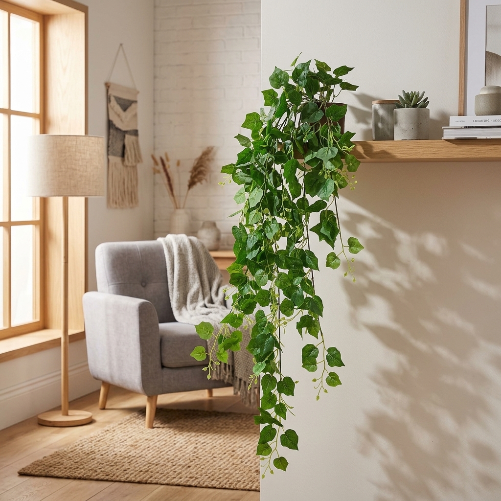 Artificial Hanging English Ivy 100cm detail 2
