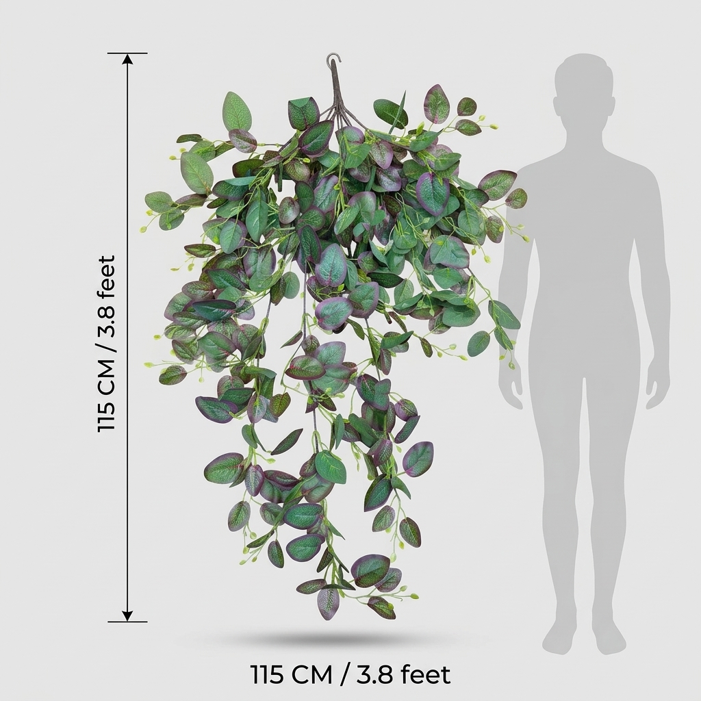 Artificial Hanging Pothos Vine 100cm detail 3