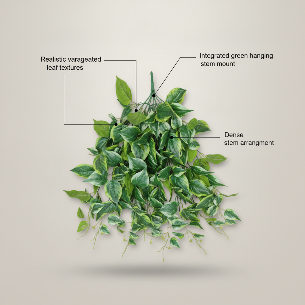 Artificial Hanging English Ivy Vine 100cm detail 5