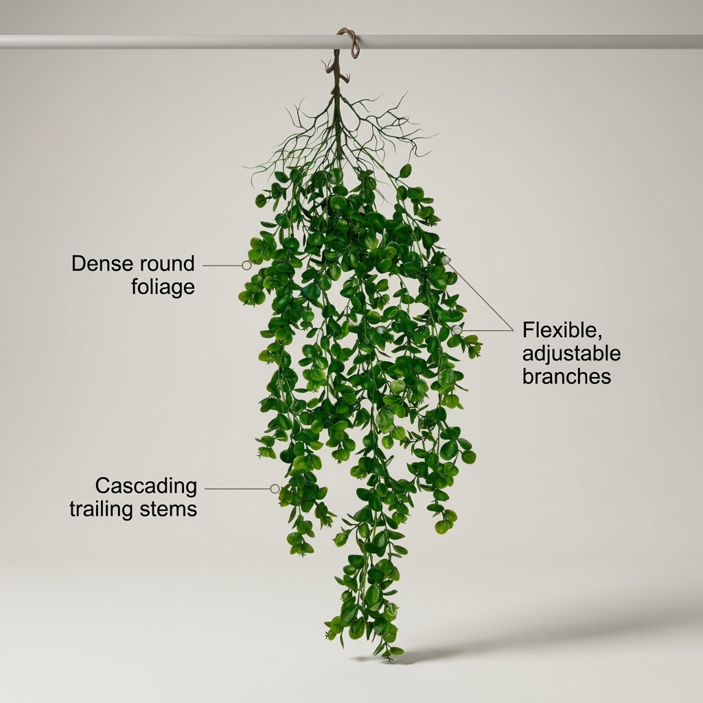 Artificial Trailing Eucalyptus Vine 85cm detail 5