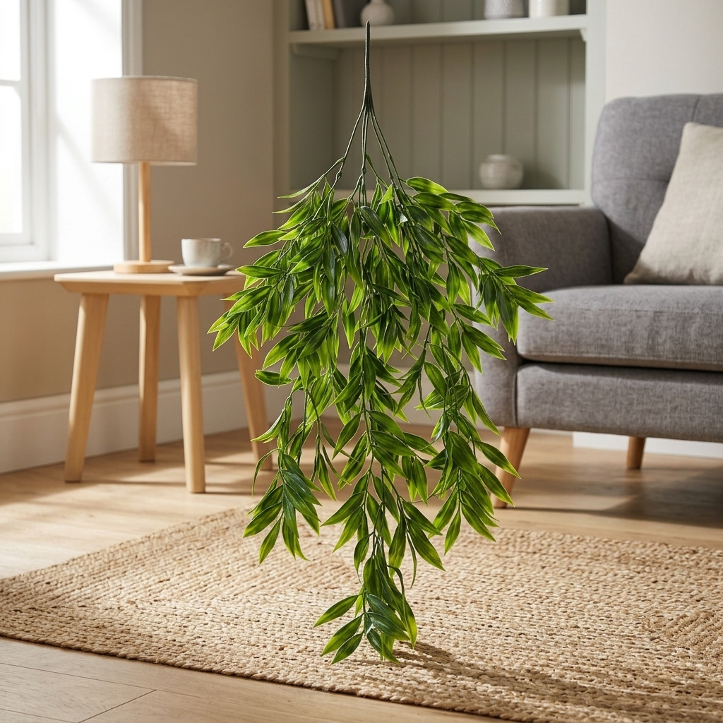 Artificial English Ivy Hanging Bush 85cm detail 2