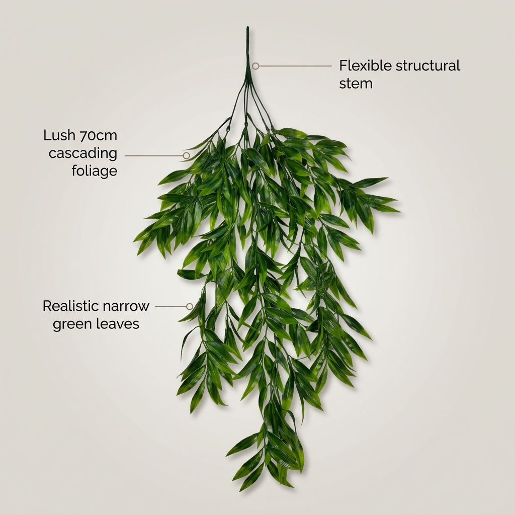 Artificial English Ivy Hanging Bush 85cm detail 5