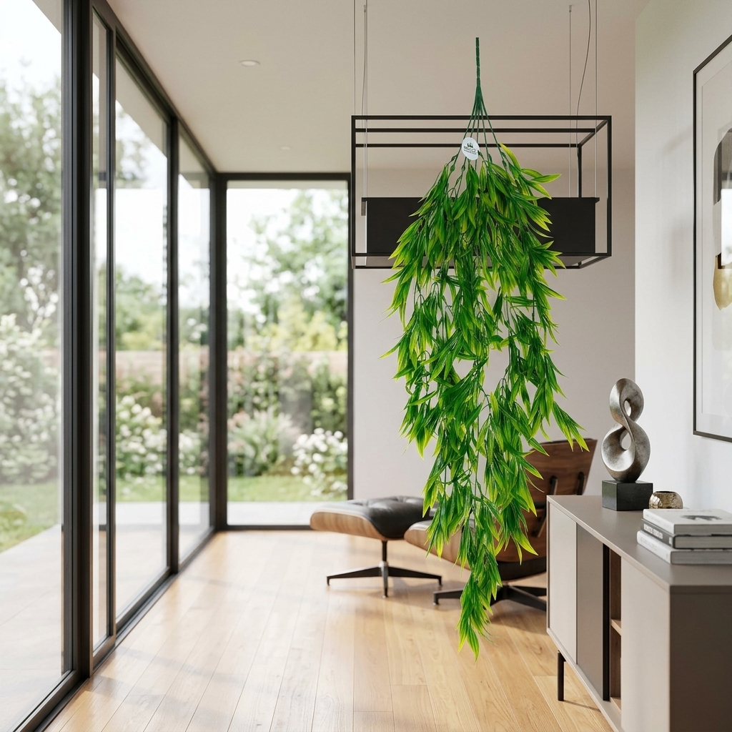 Artificial Pothos Cascading Bush 85cm detail 4