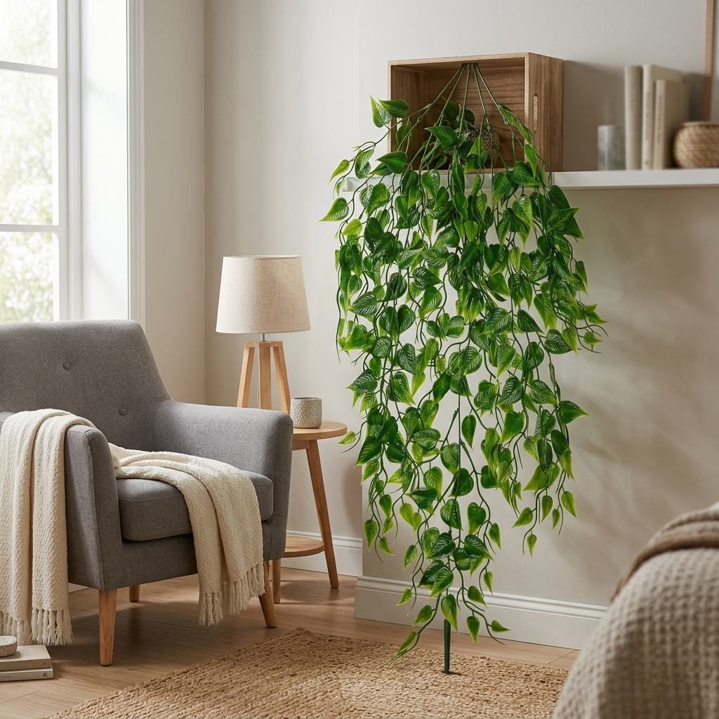 Artificial Trailing Eucalyptus Vine 90cm detail 2