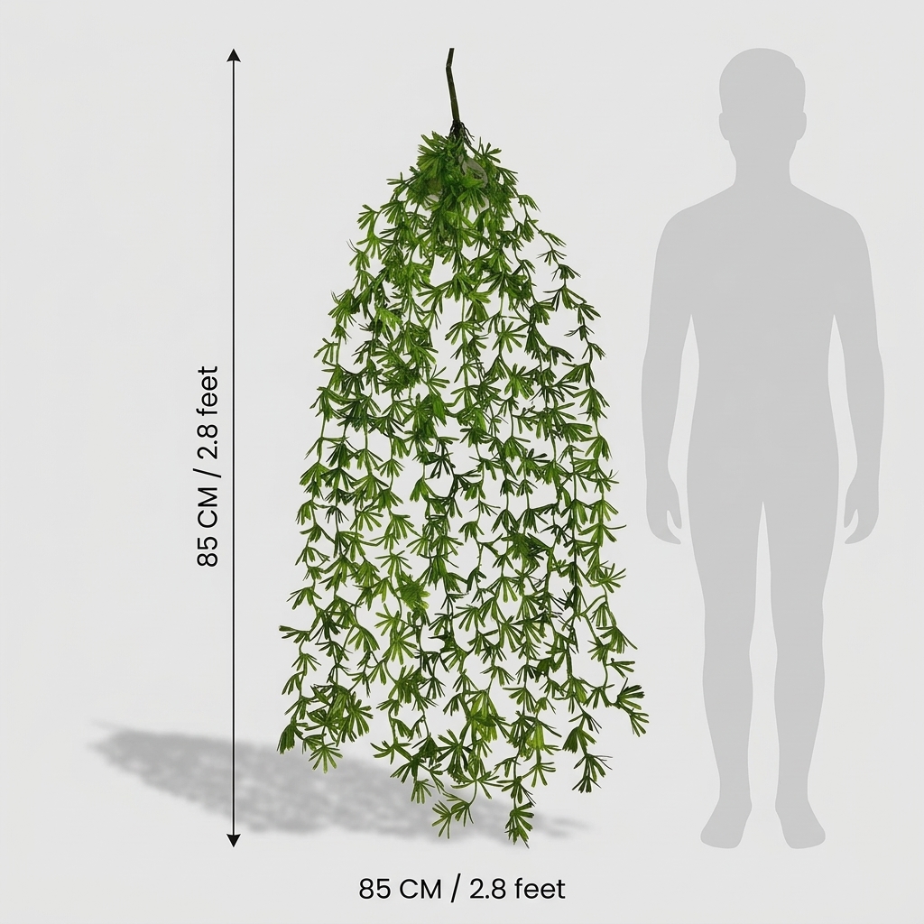 Artificial Hanging Pothos Plant 70cm detail 3