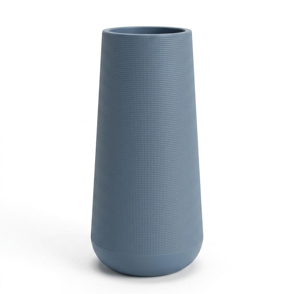 Modern Grey Tall Plastic Planter 30x80cm