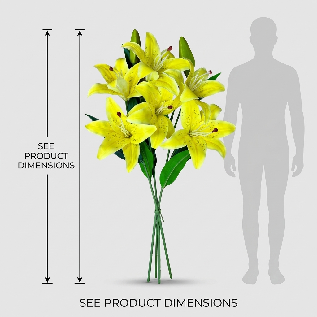 Artificial Royal Lily Stem 95cm detail 3