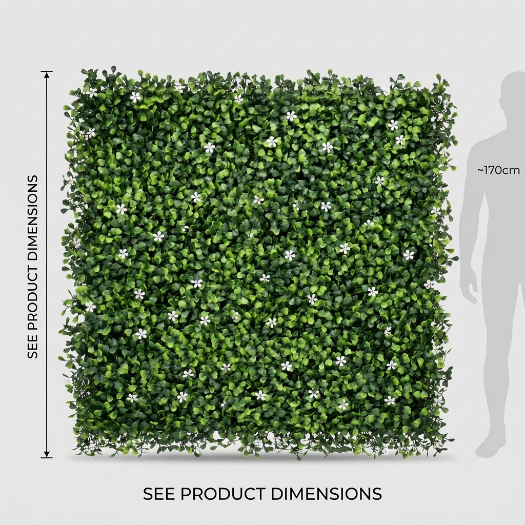 Royal Hedge Artificial Wall Mat 1m x 1m detail 3
