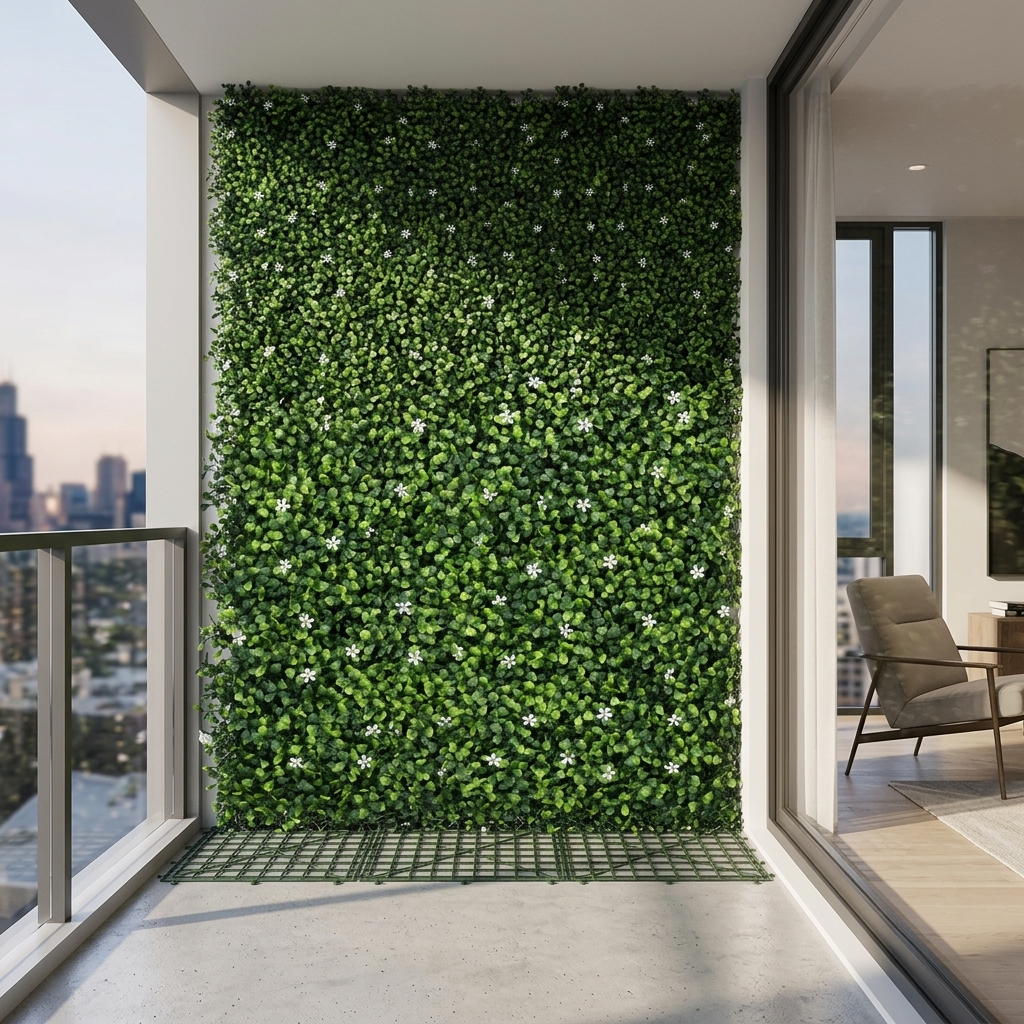 Royal Hedge Artificial Wall Mat 1m x 1m detail 4