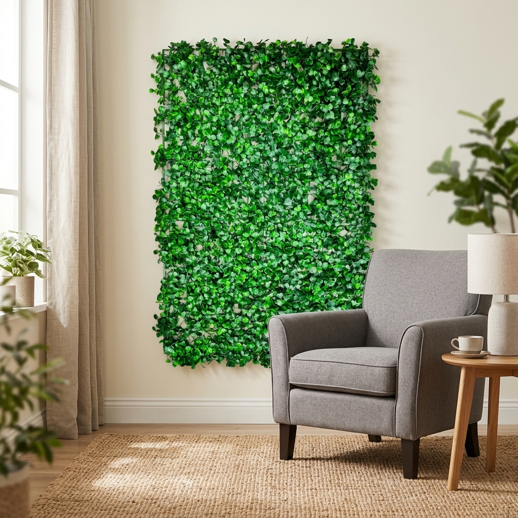 Tropical Faux Foliage Wall Panel 40x60cm detail 2